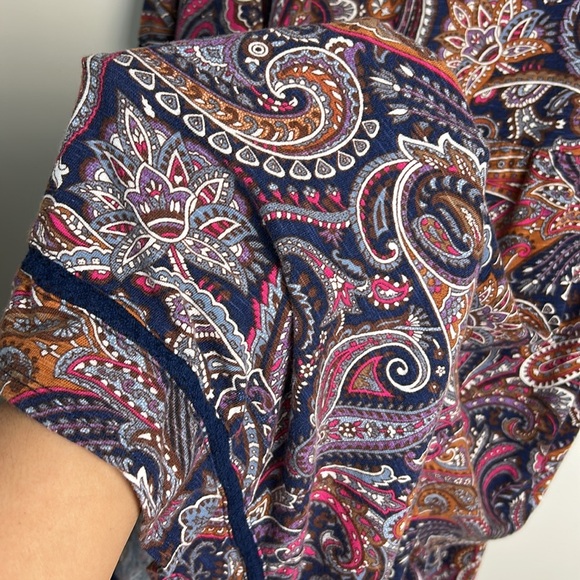 Canyon retreat Paisley Print Women's Dress size 2xp stretch comfortable boho - Picture 6 of 14